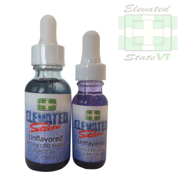 Elevated state Vermont CBD tincture