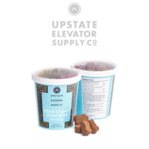 Upstate elevator CBD dog treats joint relief blend