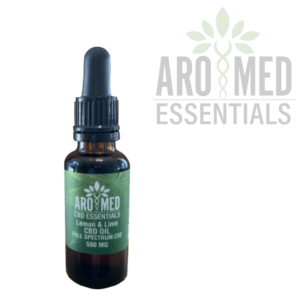 Aromed CBD tincture lemon and lime 500 milligrams