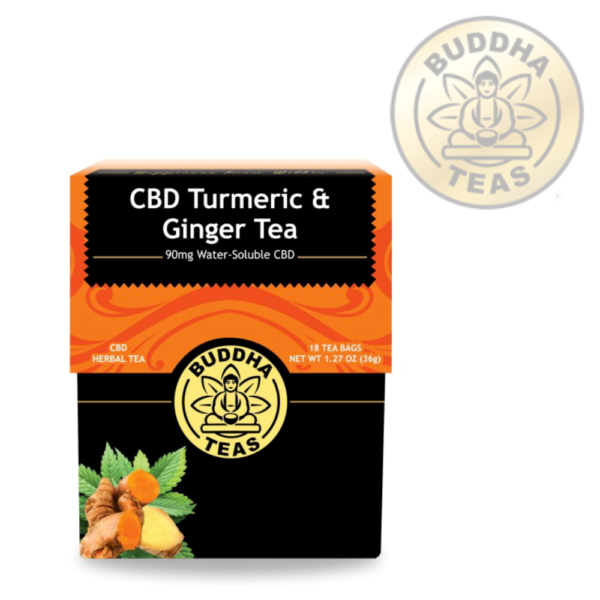 Turmeric ginger CBD tea