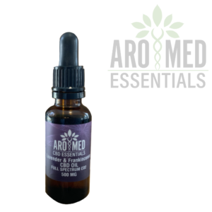 Aromed CBD tincture with lavender and frankincense in MCT oil