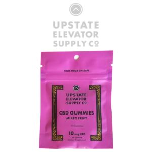 Upstate Elevator CBD gummy bears 10mg each 10 pieces per bag