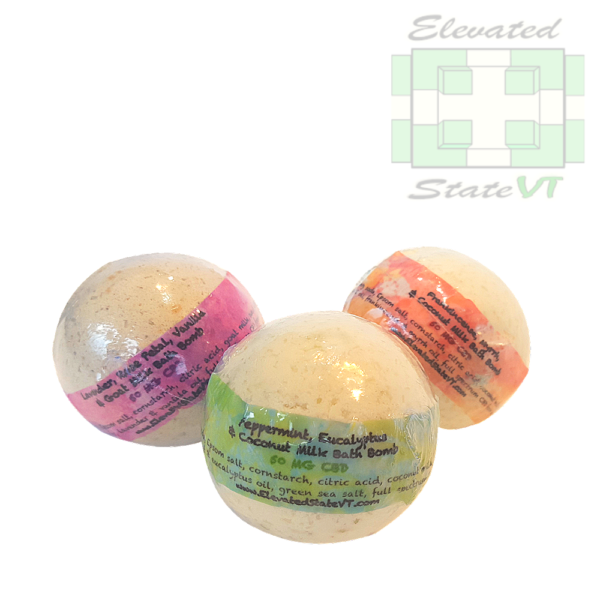 Elevated state Vermont CBD fizzy bath bomb