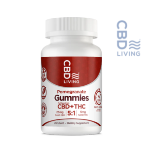 CBD living pomegranate gummies